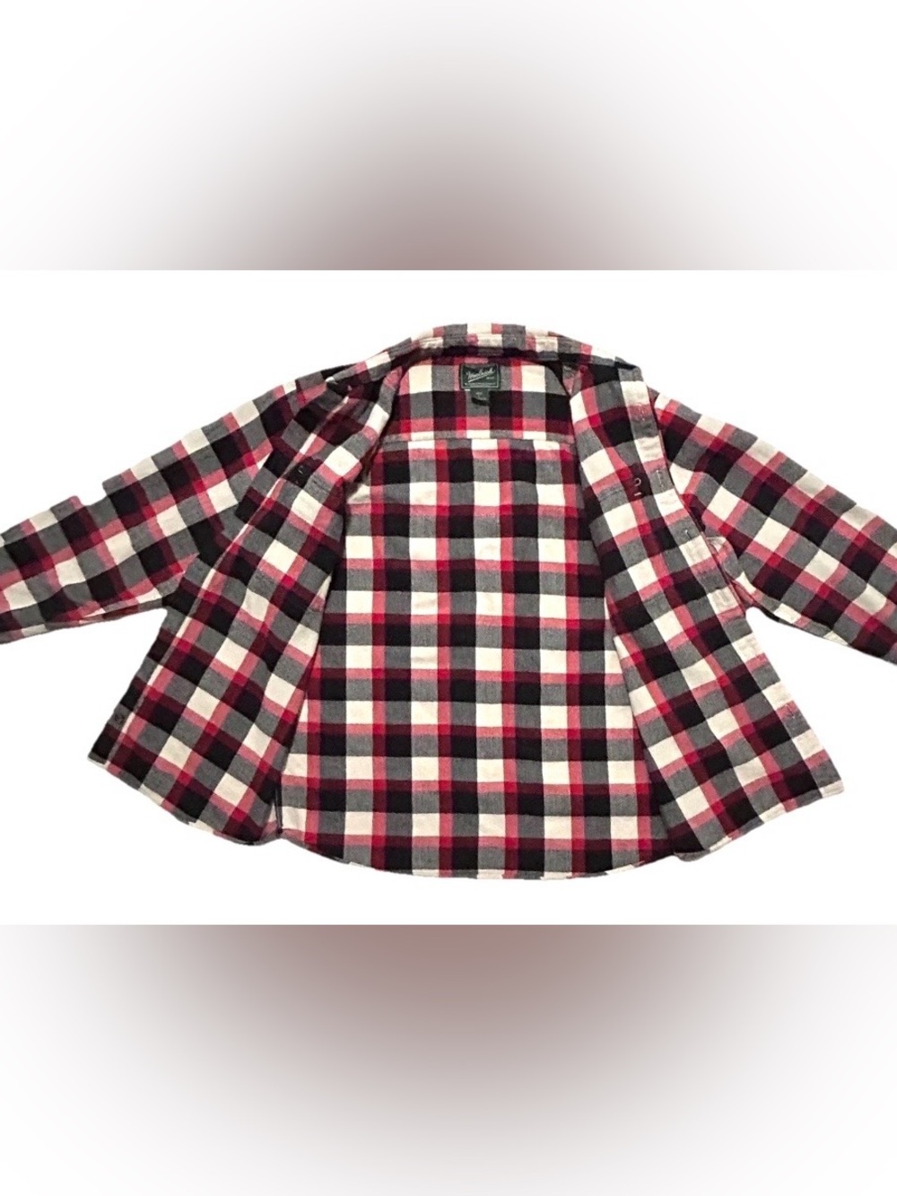 VTG Woolrich Men’s Classic Flannel Buffalo Plaid 100% Cotton Shirt L - Picture 3 of 11